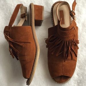 TopShop Vegan Fringe Sandals